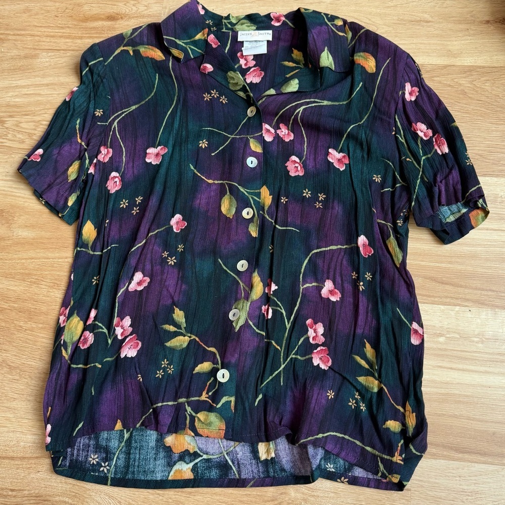 Vintage Jaclyn Smith Floral Shirt